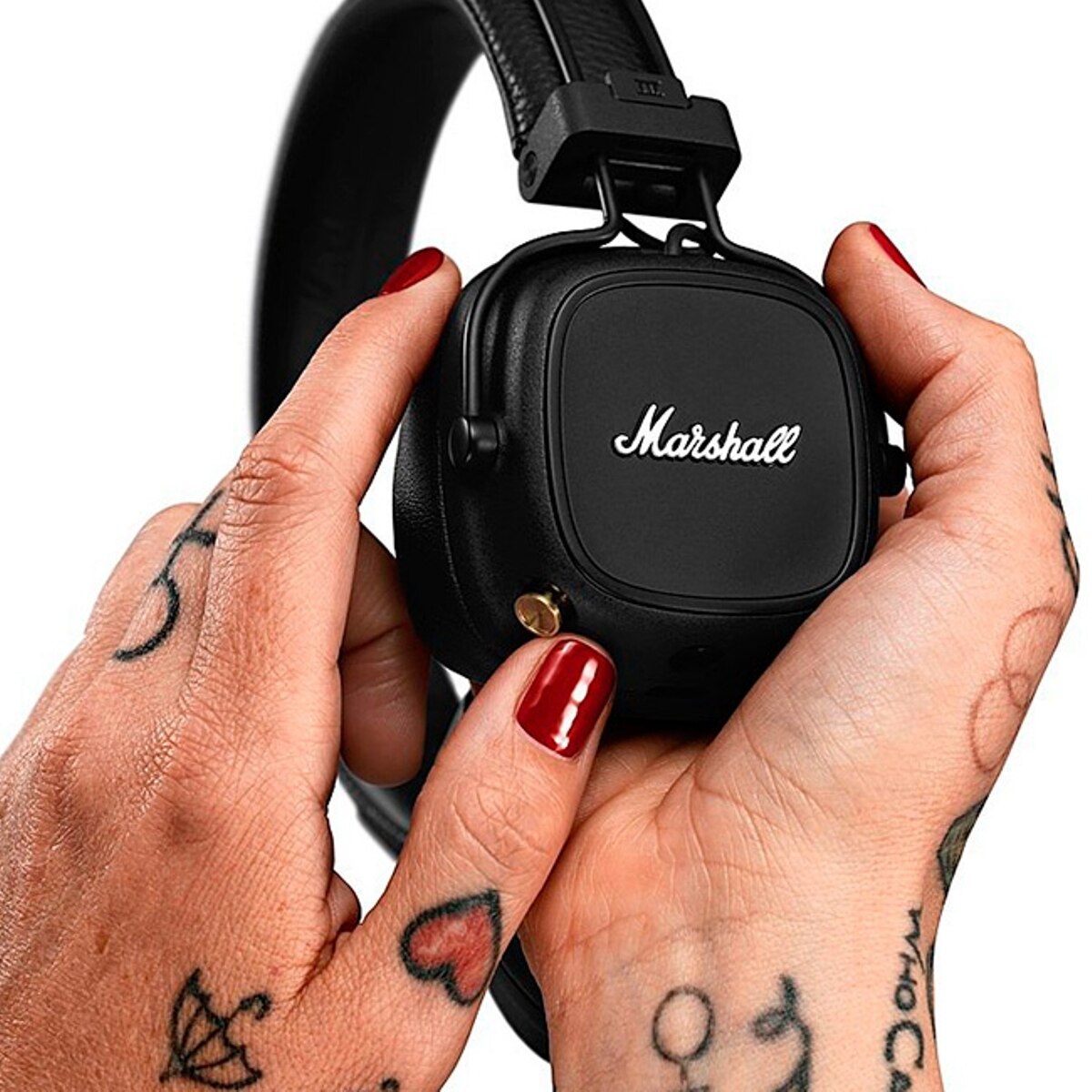 Auscultadores Headphones Marshall Bluetooth Major IV - Preto Preto-5