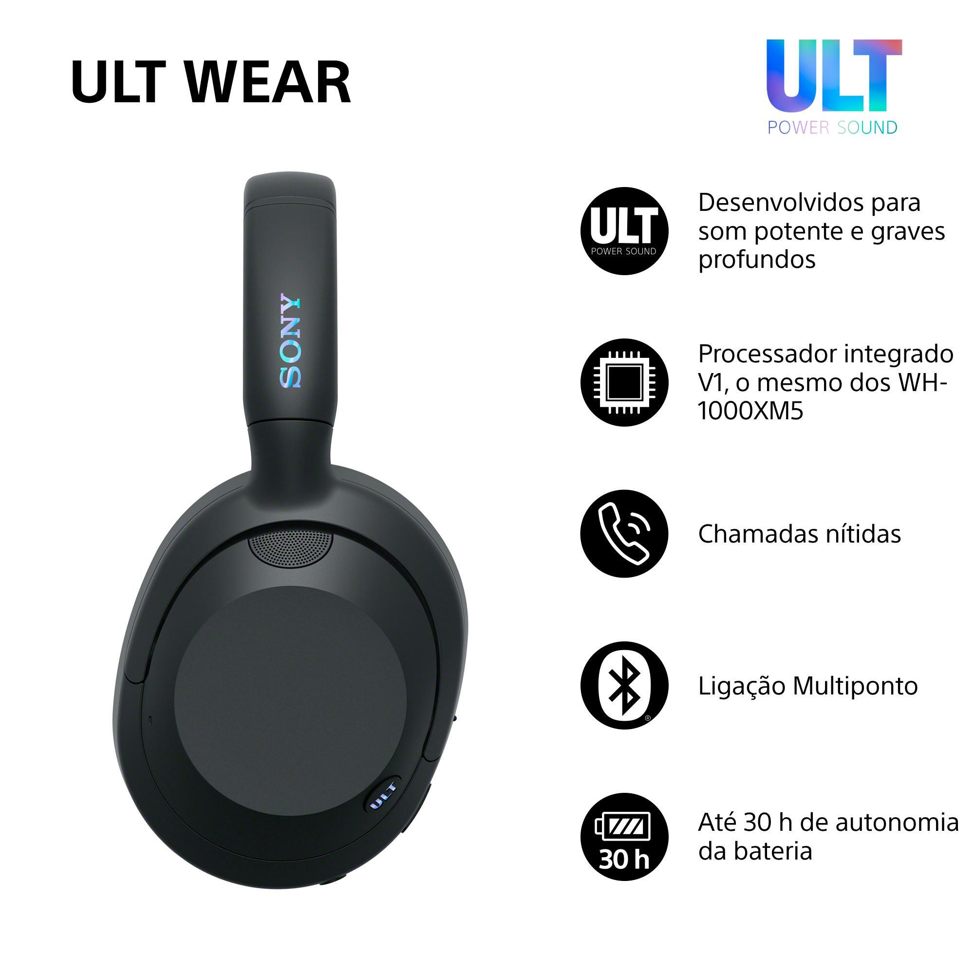 Auscultadores Headband Bluetooth NC Sony ULT WEAR WH-ULT900N Preto-2
