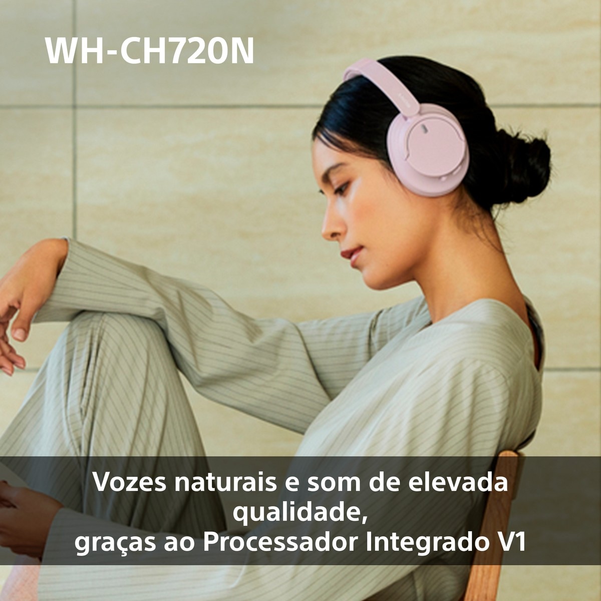 Auscultadores Wireless Sony WH-CH720N Rosa-5