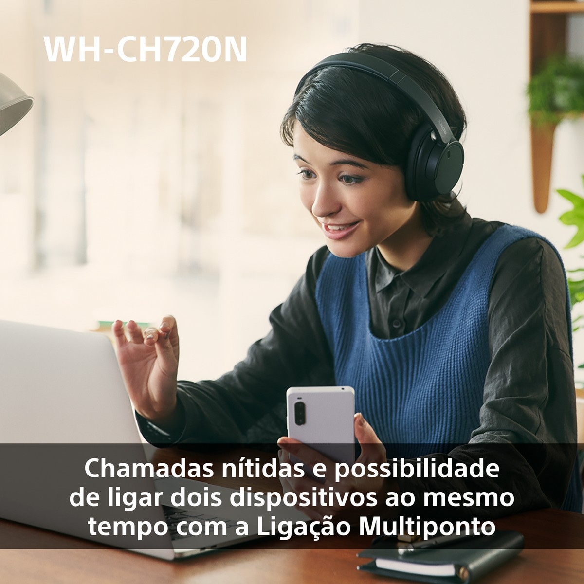 Auscultadores Wireless Sony WH-CH720N Rosa-8