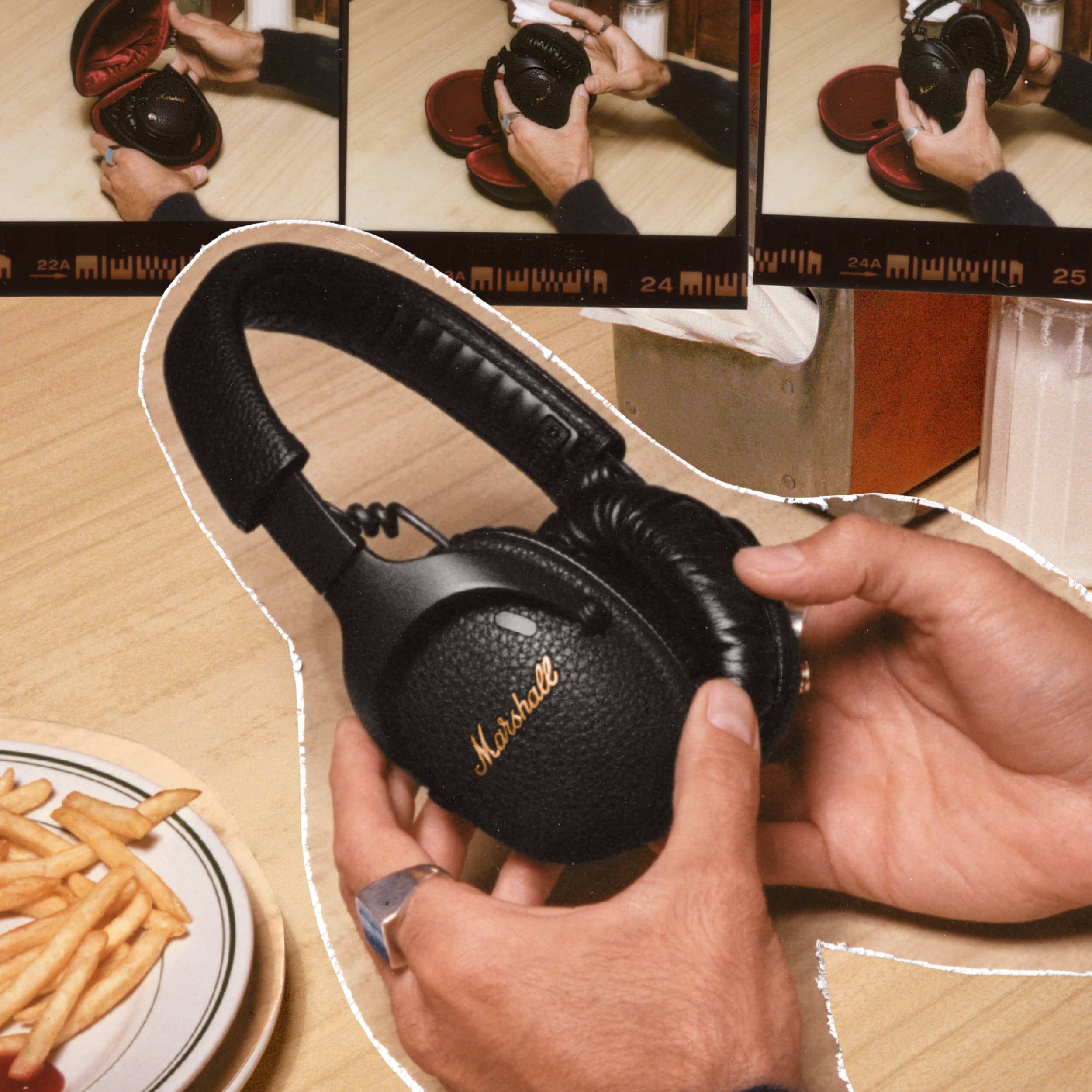 Auscultadores Headphones Marshall Monitor III A.N.C sem Fios, Bluetooth - Preto Preto-5