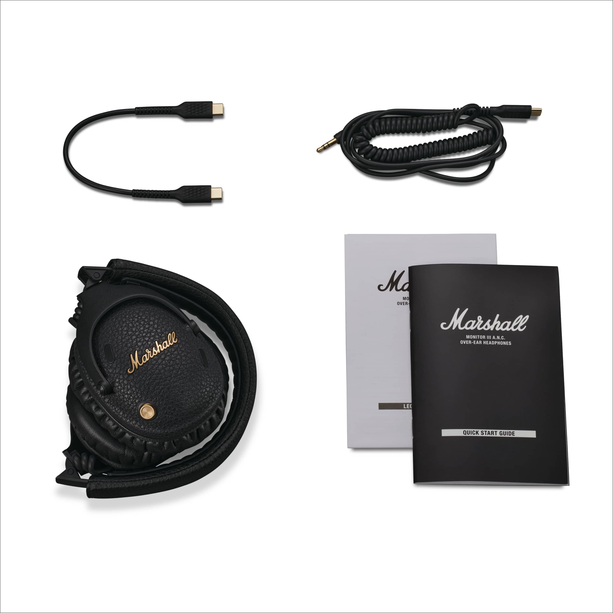 Auscultadores Headphones Marshall Monitor III A.N.C sem Fios, Bluetooth - Preto Preto-10