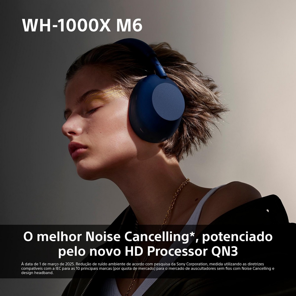 Auscultadores Bluetooth Sony WH-1000XM6, Noise Cancelling Preto-4