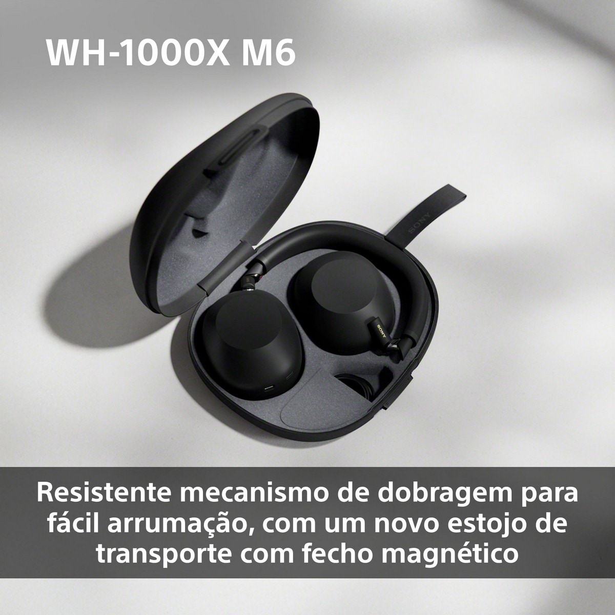 Auscultadores Bluetooth Sony WH-1000XM6, Noise Cancelling Preto-6