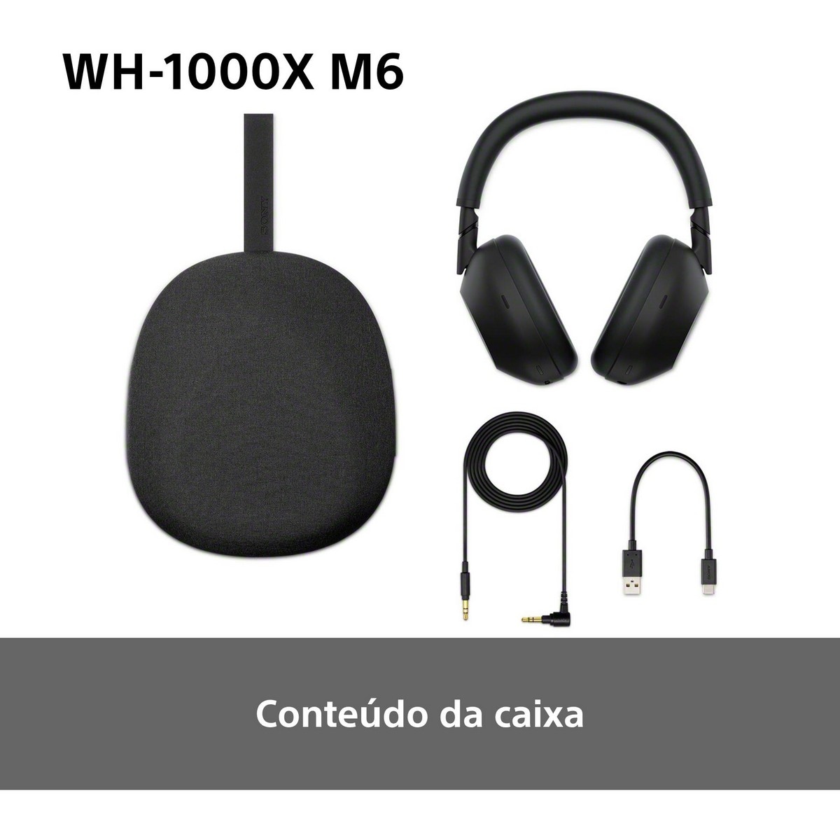 Auscultadores Bluetooth Sony WH-1000XM6, Noise Cancelling Preto-13