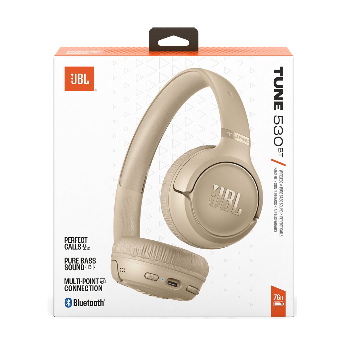 Auscultadores JBL Tune 530 BT Bege-7