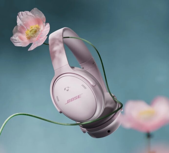 Auscultadores QC Headphones Rosa-3