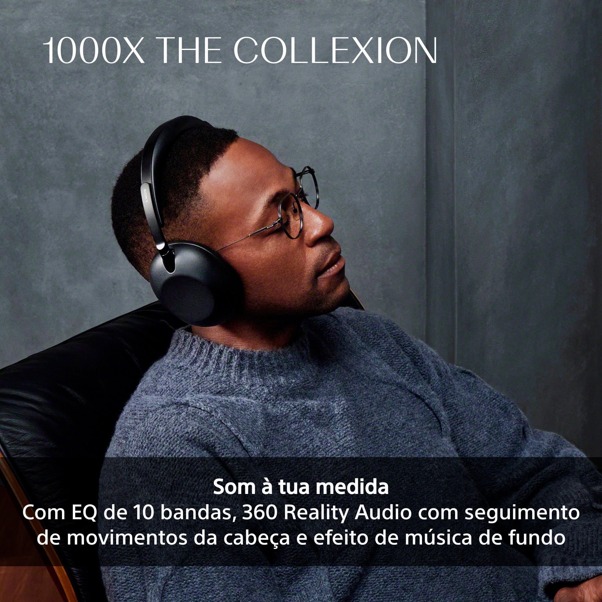 Auscultadores Headband com Noise Cancelling Sony 1000X The Collexion Preto-9