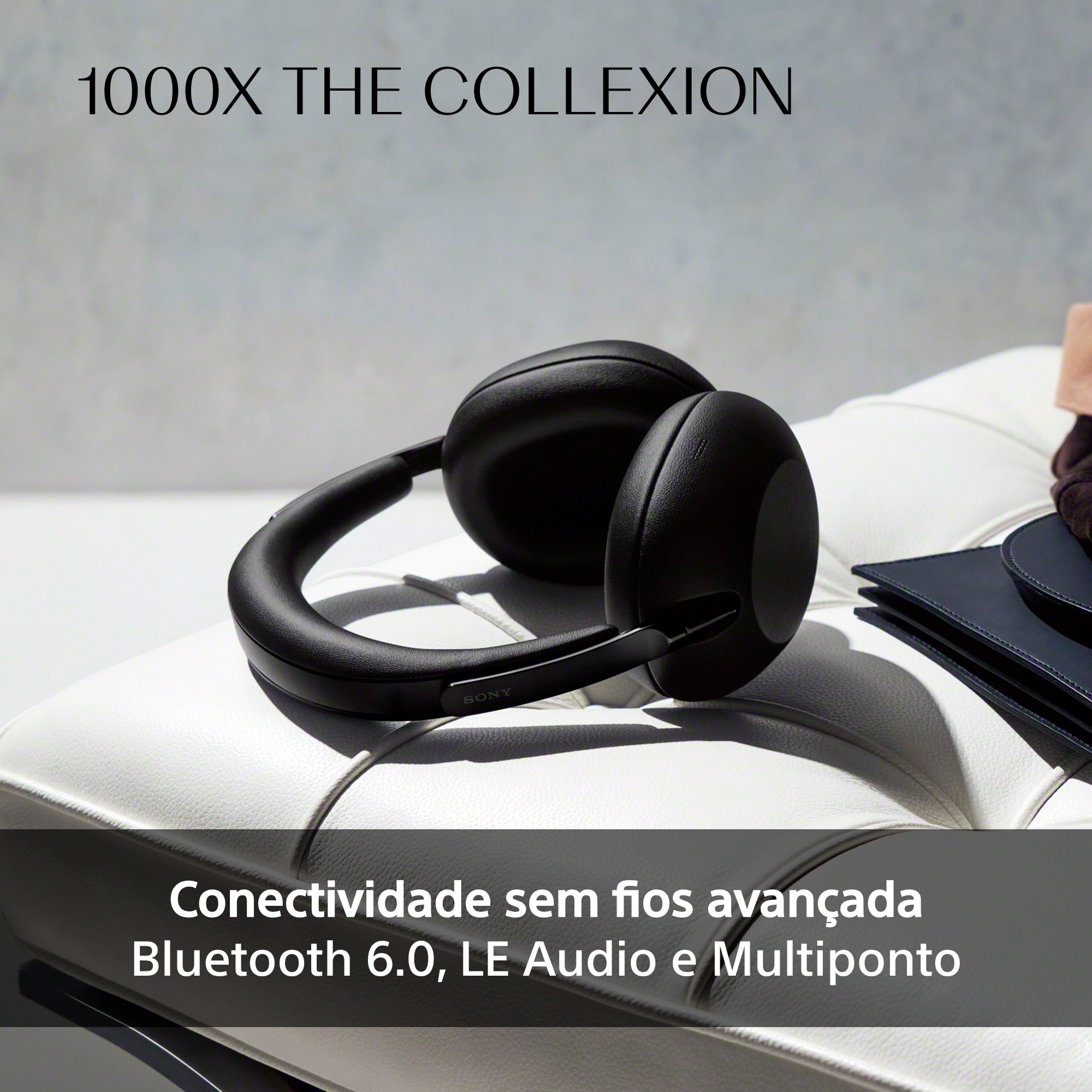 Auscultadores Headband com Noise Cancelling Sony 1000X The Collexion Preto-10