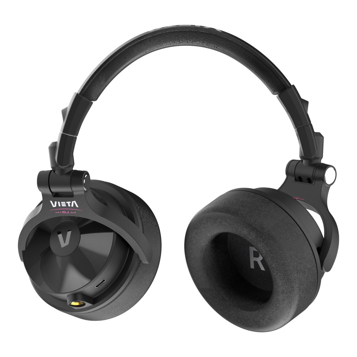 Auscultadores Vieta Pro Atlas True Wireless de Baixa Latência para Áudio Profissional e Gaming Preto-4