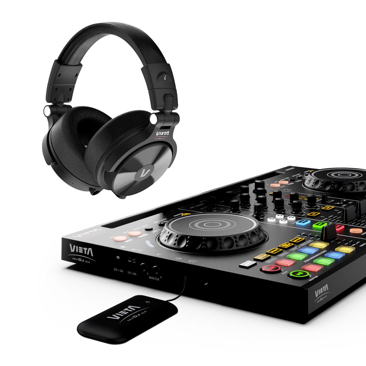 Auscultadores Vieta Pro Atlas True Wireless de Baixa Latência para Áudio Profissional e Gaming Preto-6