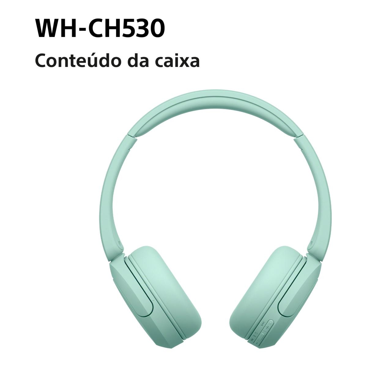 Auscultadores Bluetooth Sony WH-CH530 Verde-11