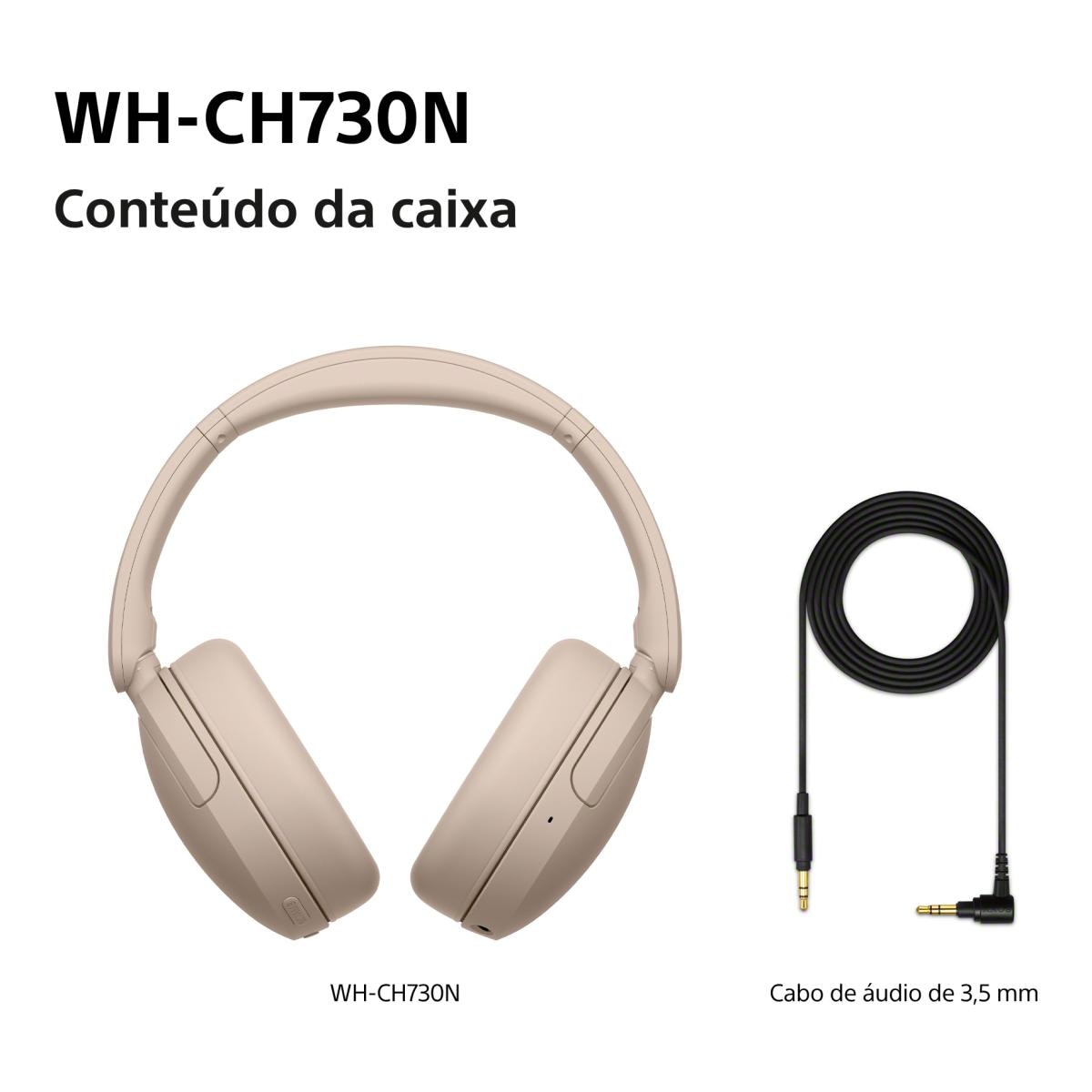 Auscultadores Bluetooth com NC Sony WH-CH730N Bege-12