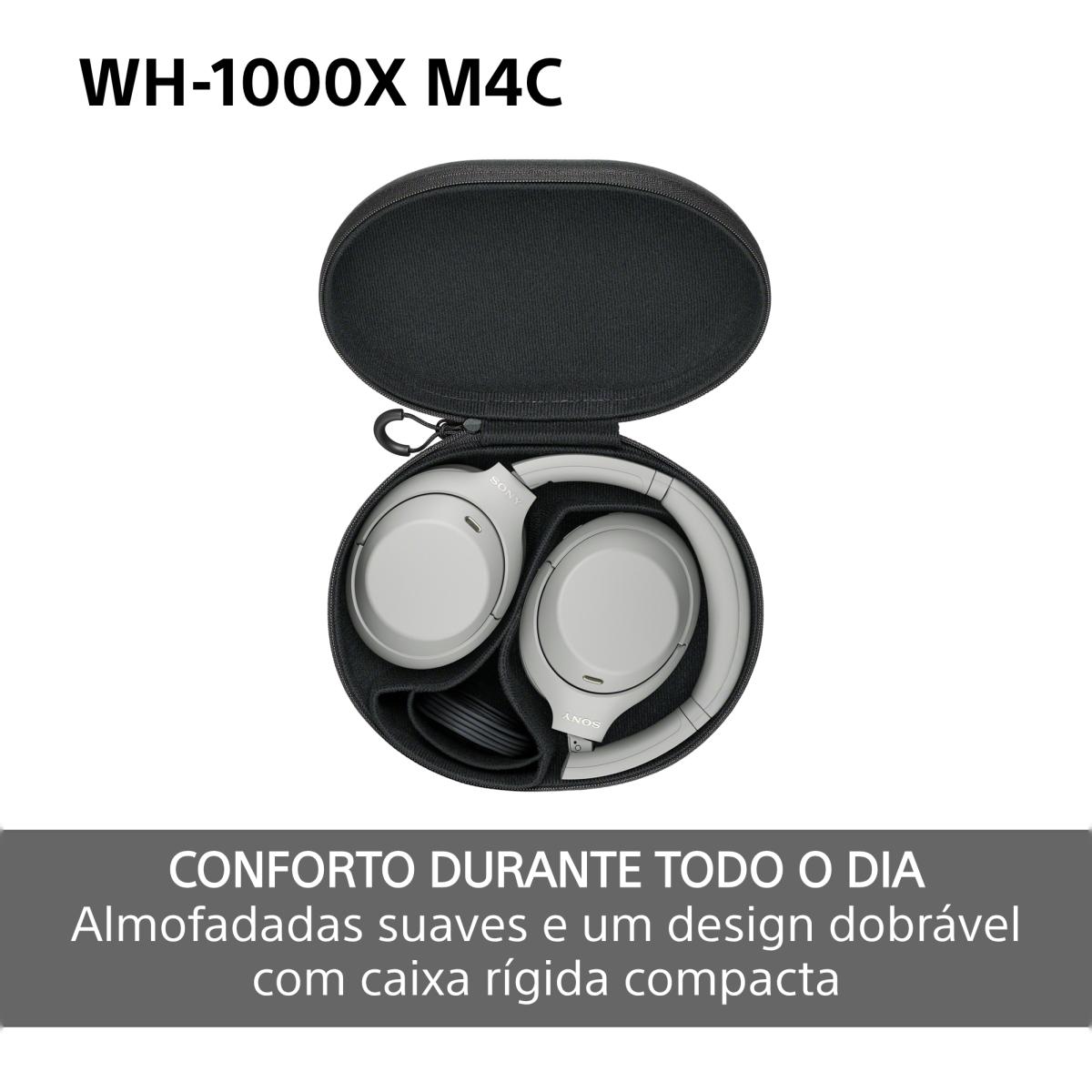 Auscultadores Headband NC Sony WH-1000XM4C Bluetooth, sem Fios, com Cancelamento de Ruído e até 34 h de Bateria Preto-7