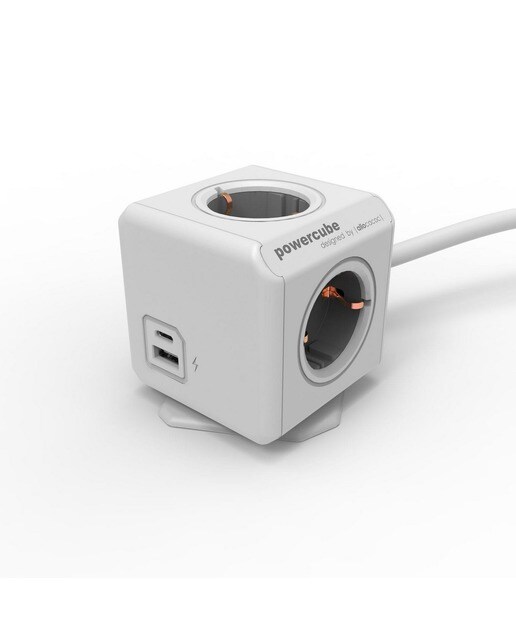 Imagem 0 de PowerCube - 1,5m com 4 tomadas + 2 USB-A+C - Branco