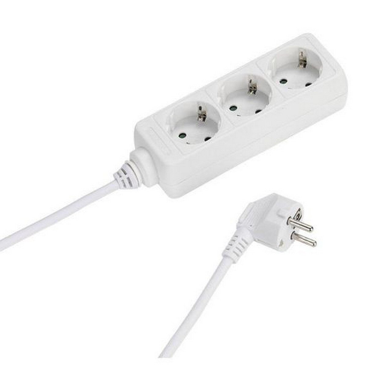 Extensão Eléctrica 1 x 3 Schuko Vivanco 1.4m, Branco 2