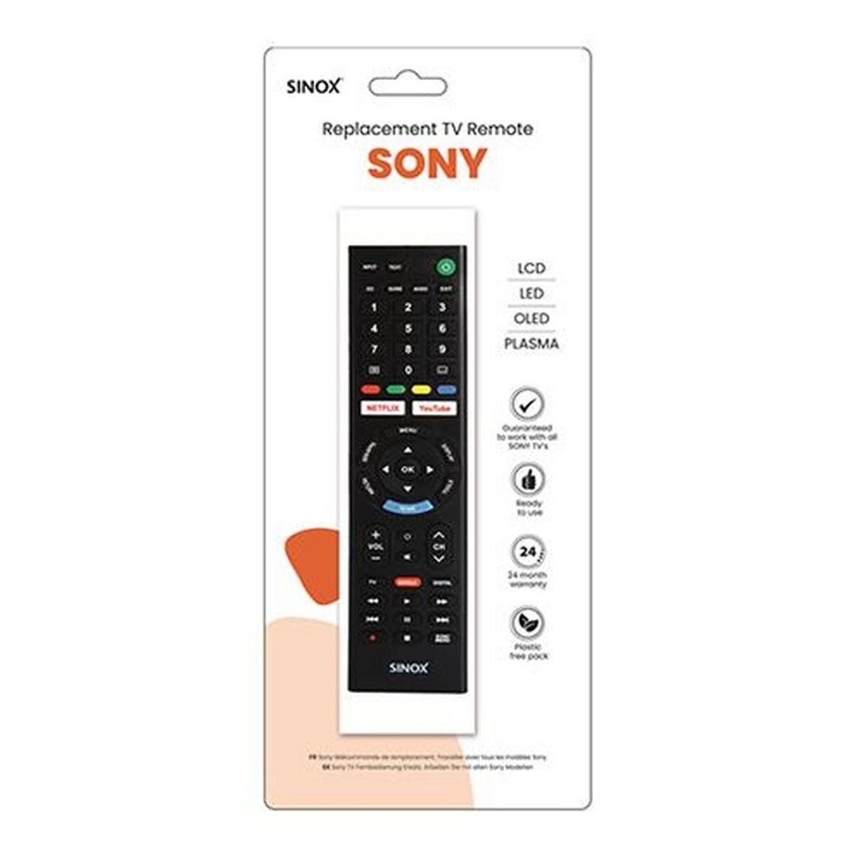 Comando de Substituição Sinox para TV Sony - Preto 3