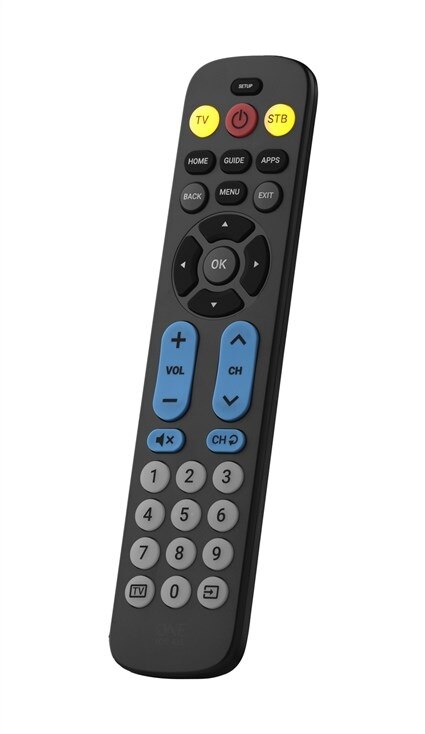Comando One For All Big Button Remote - Preto Preto-2
