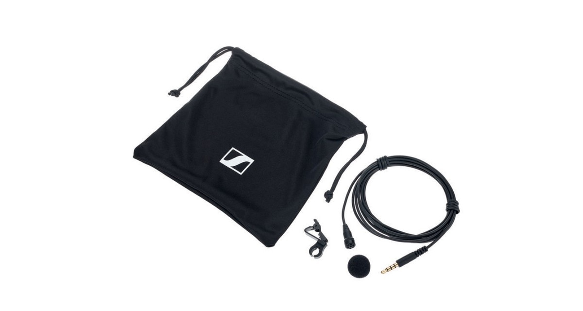 Microfone de Lapela com Jack 3,5mm Sennheiser XS LAV Preto-1