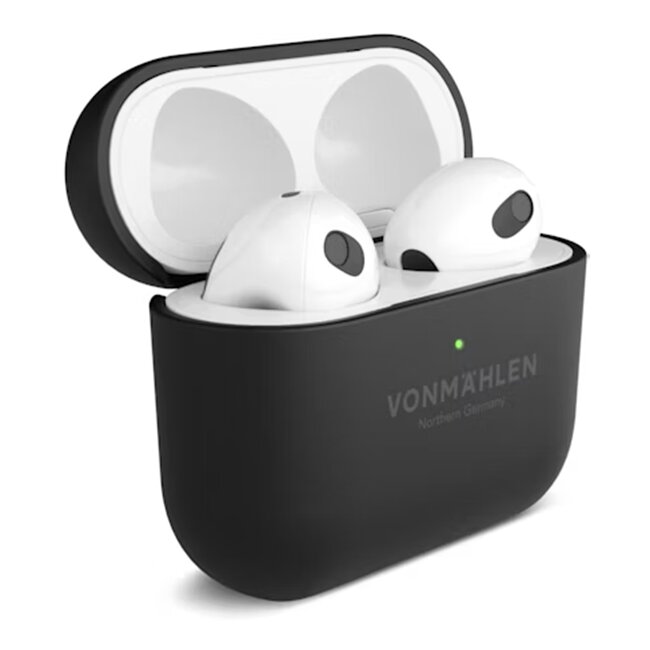 Capa Fina Vonmahlen para AirPods 4 - Preto Preto-2