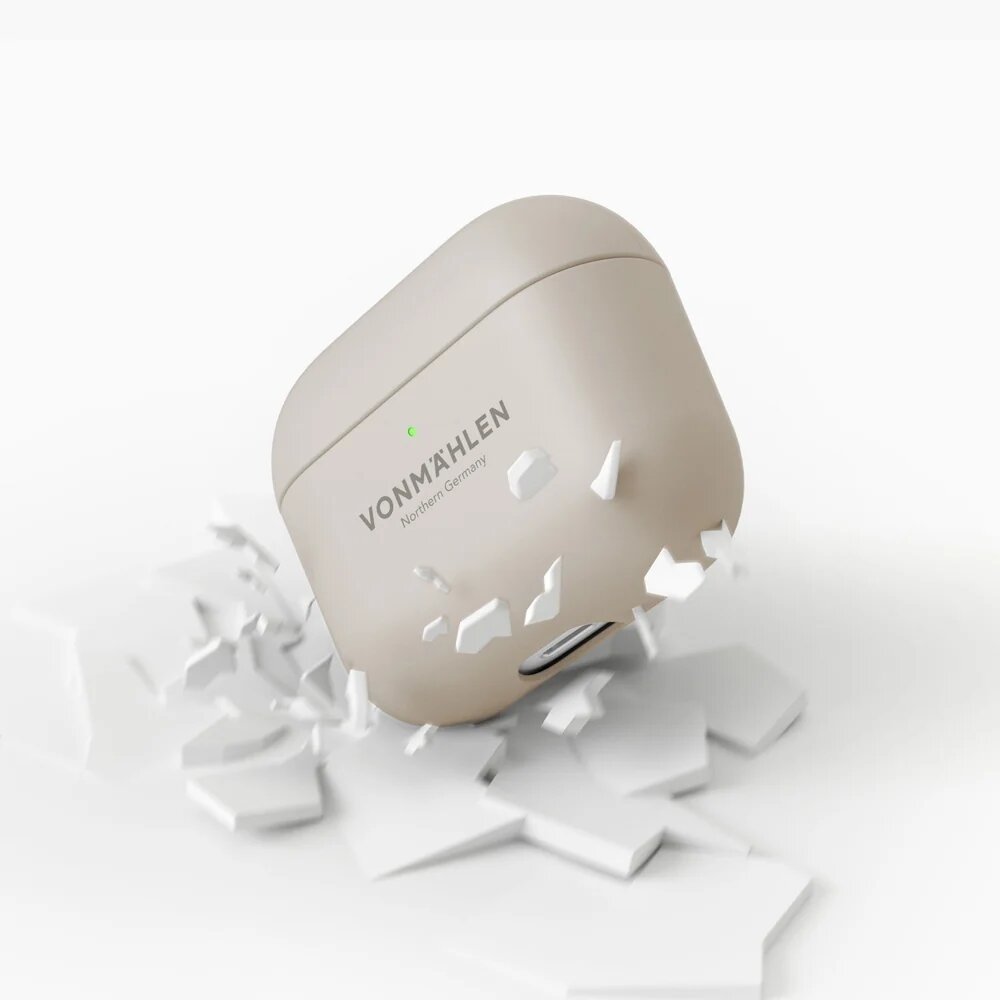 Capa Vonmaehlen Thin Case para AirPods Creme-4
