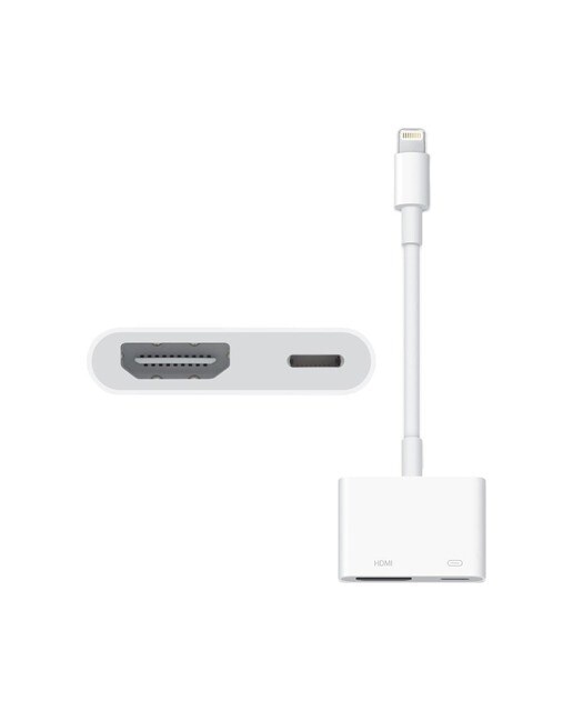 Adaptador de Conector Apple Lightning a AV Digital Branco-1