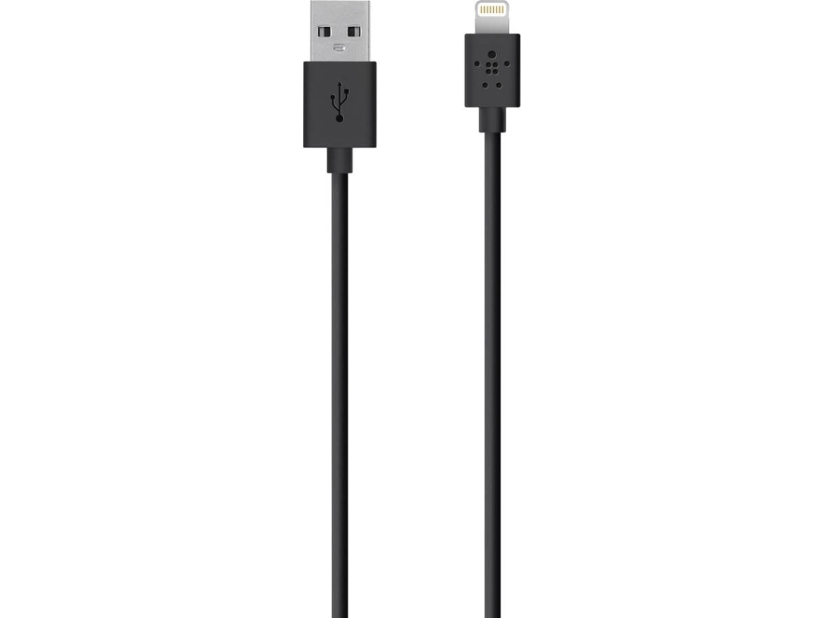 Cabo Belkin USB-A para Lightning, 1,2m - Preto Preto-1