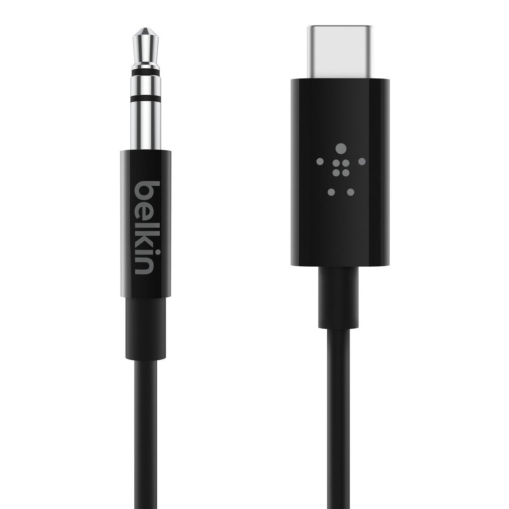 Cabo Belkin USB-C para 3.5 mm Audio, 0.9cm - Preto Preto-2