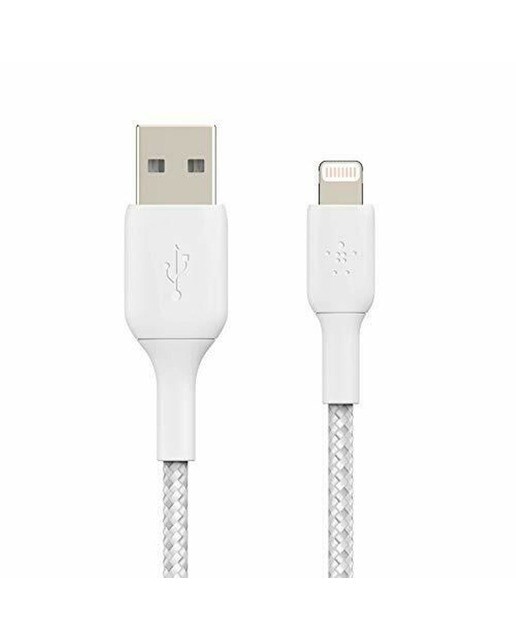 Cabo Trançado Belkin Boost Charge Lightning para USB-A, 1m - Branco Branco-1