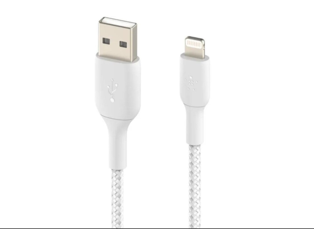 Cabo Trançado Belkin Boost Charge Lightning para USB-A, 1m - Branco Branco-3