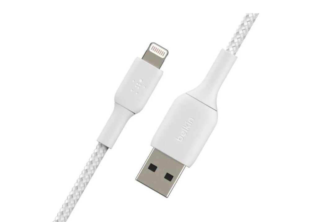 Cabo Trançado Belkin Boost Charge Lightning para USB-A, 1m - Branco Branco-4