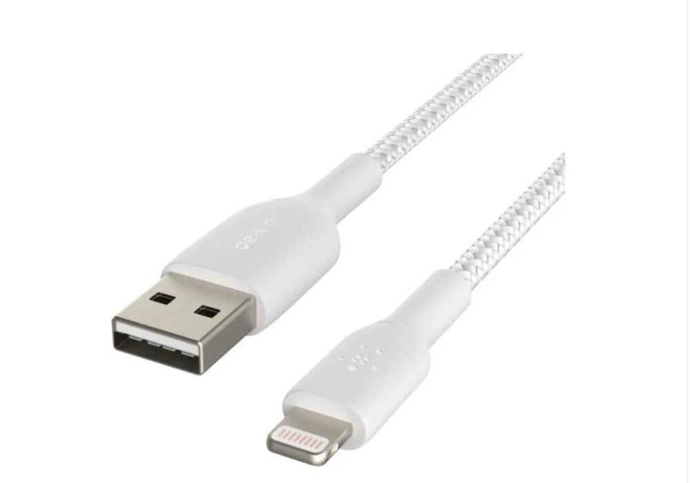 Cabo Trançado Belkin Boost Charge Lightning para USB-A, 1m - Branco Branco-5