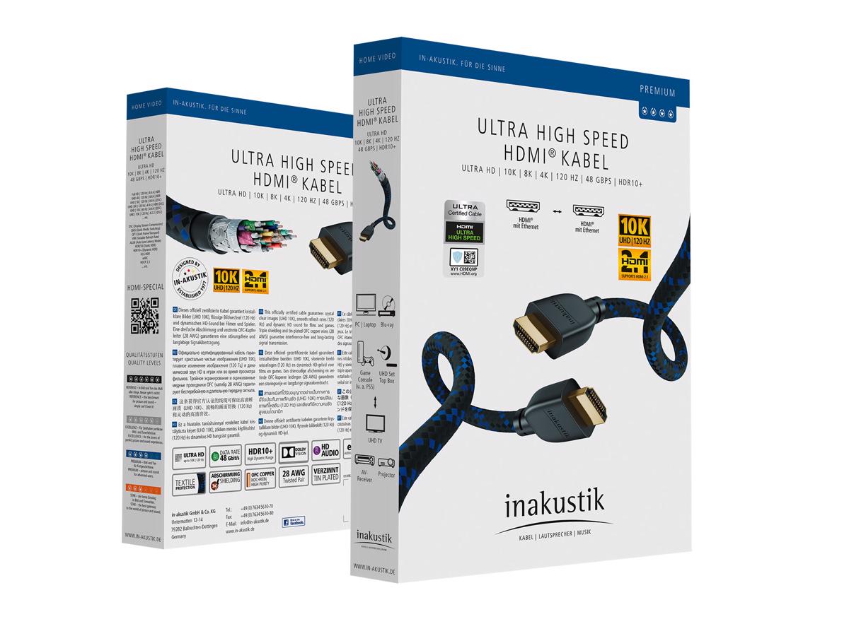 Imagem 0 de Cabo HDMI 2,1 Ultra High Speed com Ethernet 8K, 2Mts
