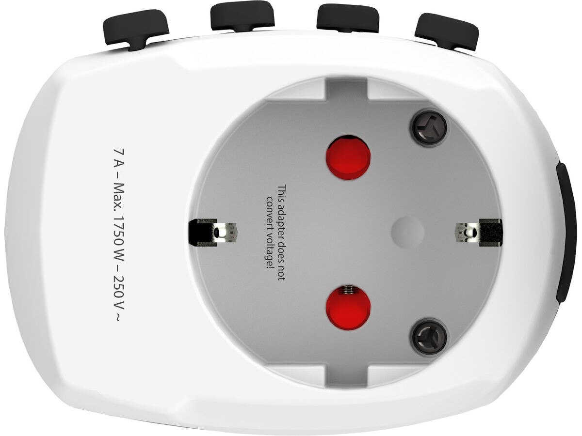 Adaptador SKROSS Europa para o Mundo + adaptador Mundo para a Europa 3