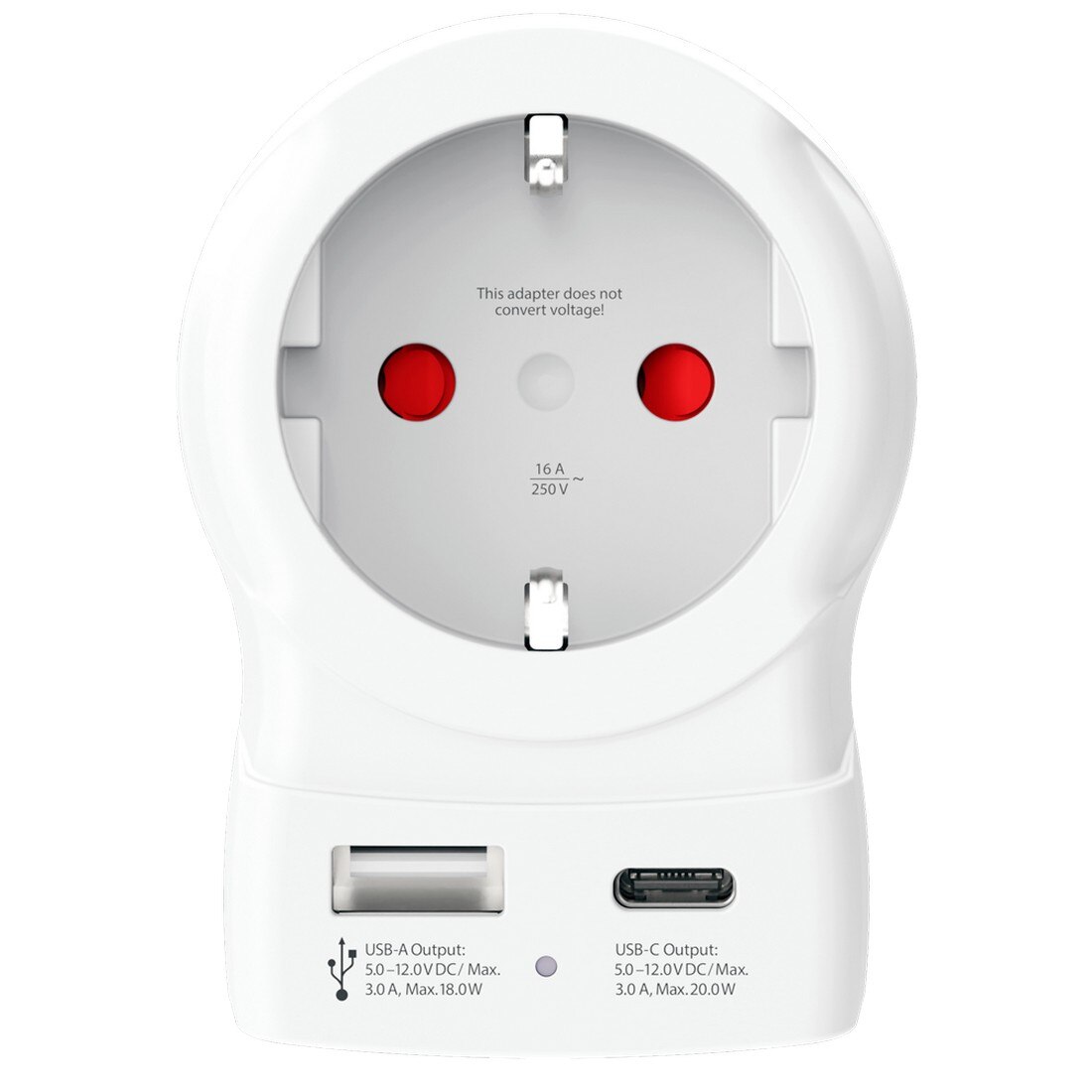 Adaptador Skross Europa para EUA USB AC20PD Branco-4