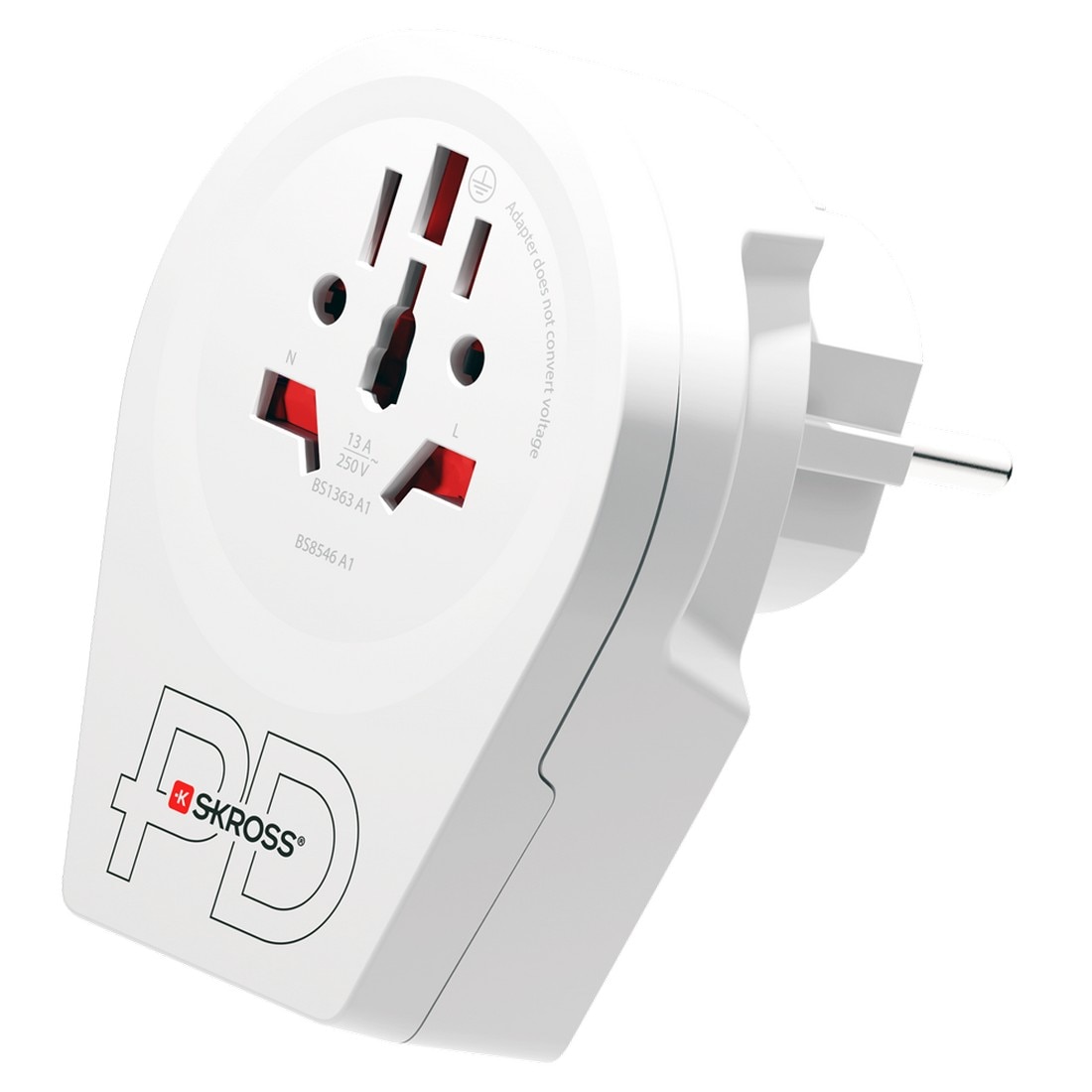 Imagem 0 de Adaptador Skross Mundo para Europa USB AC20PD