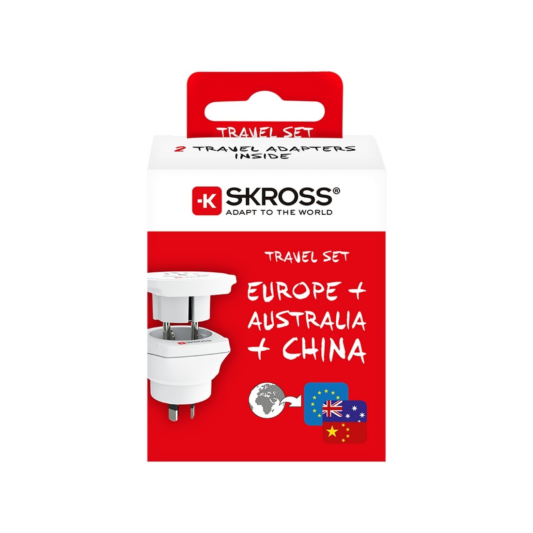 Adaptador Skross Combo World para Austrália / China Branco-6