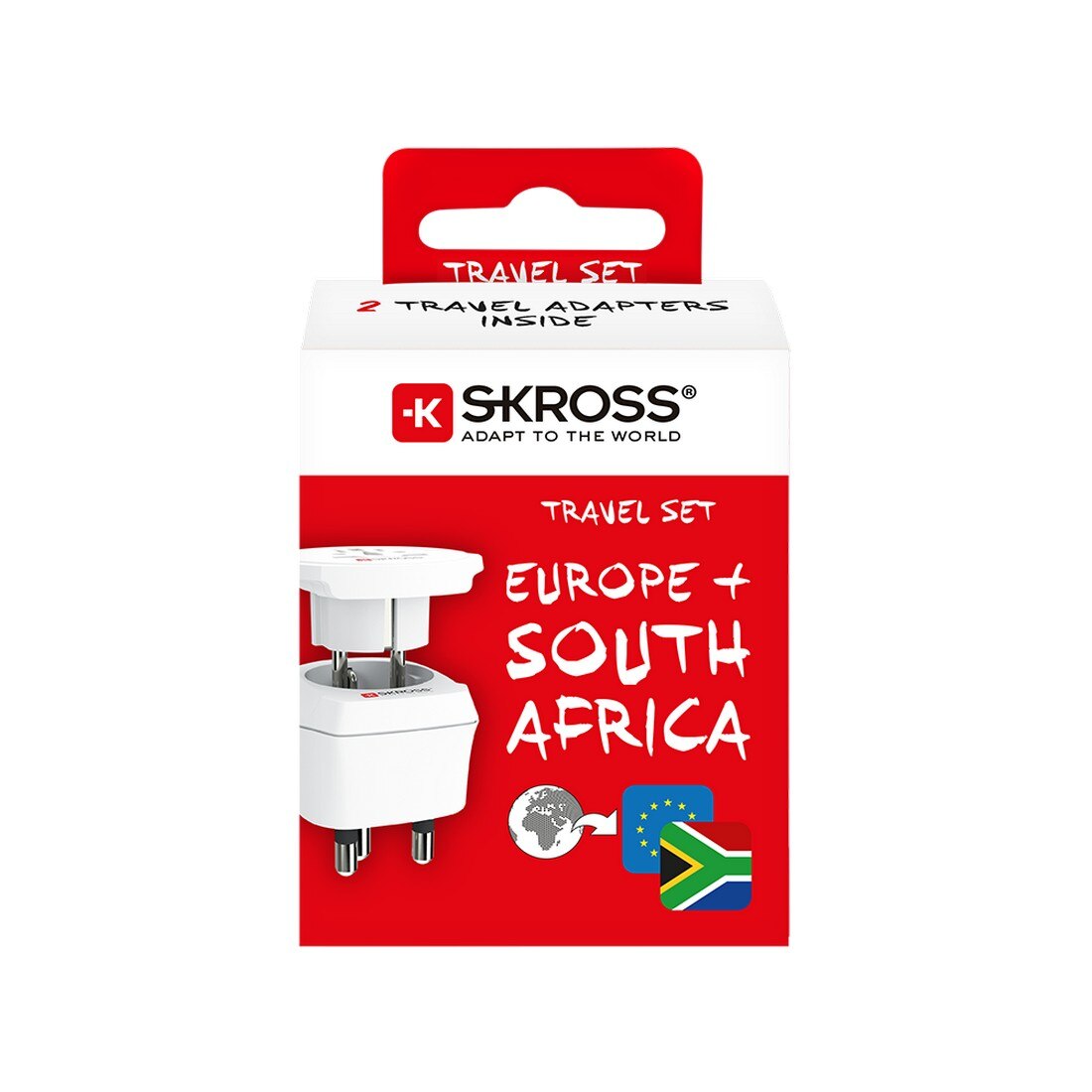 Adaptador Skross Combo World para a África do Sul Branco-6