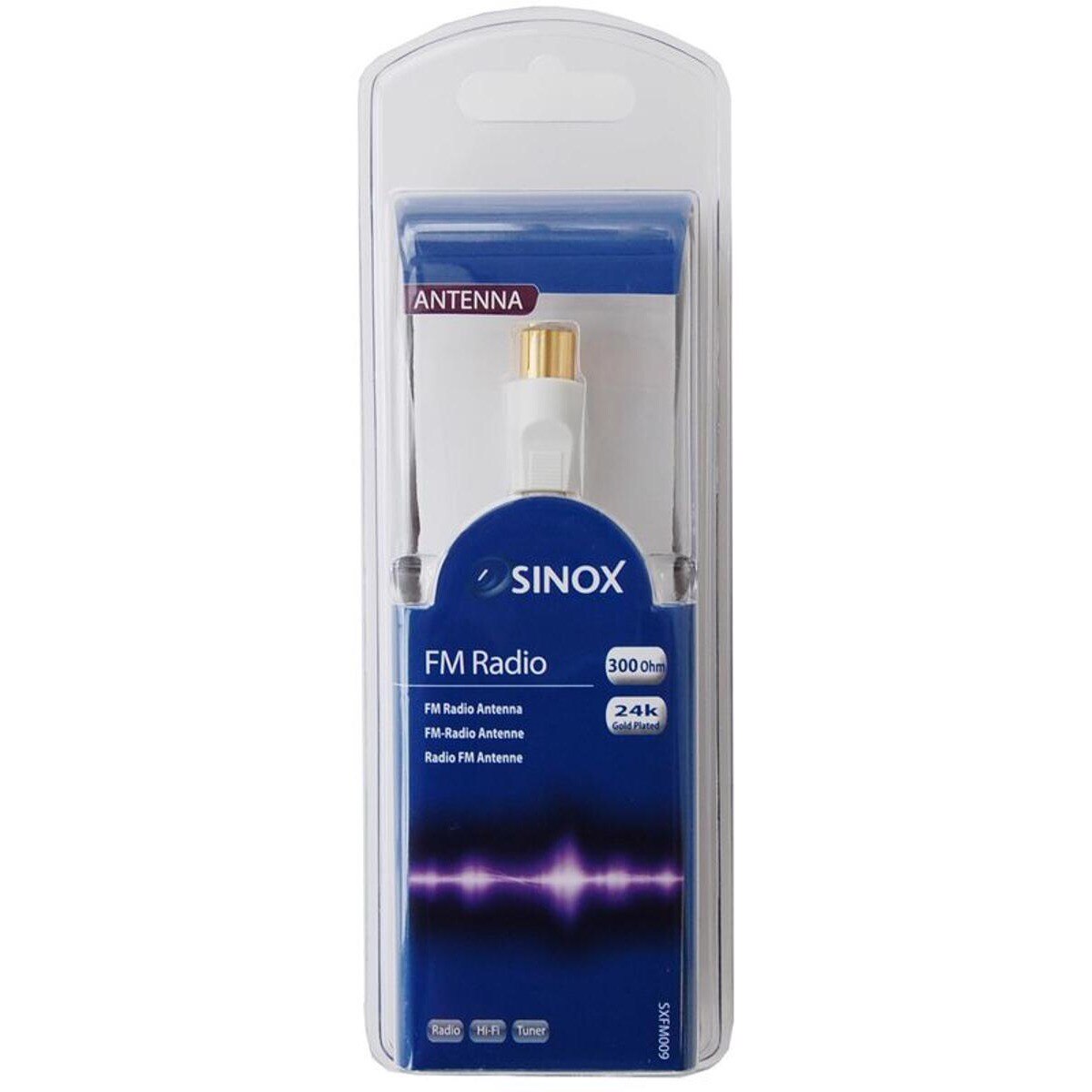 Antena FM 300?  Coax F em "T" 1,8m - Branco 2