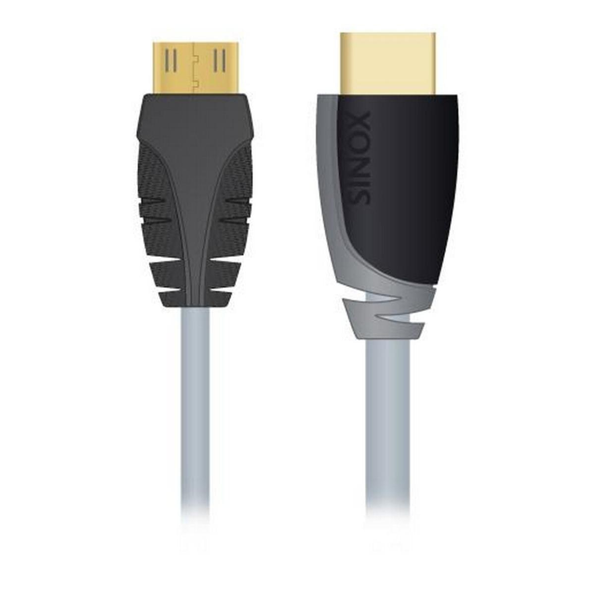 Imagem 0 de Cabo Sinox Mini HDMI para HDMI Plus High Speed SXV1501 1 m - Preto
