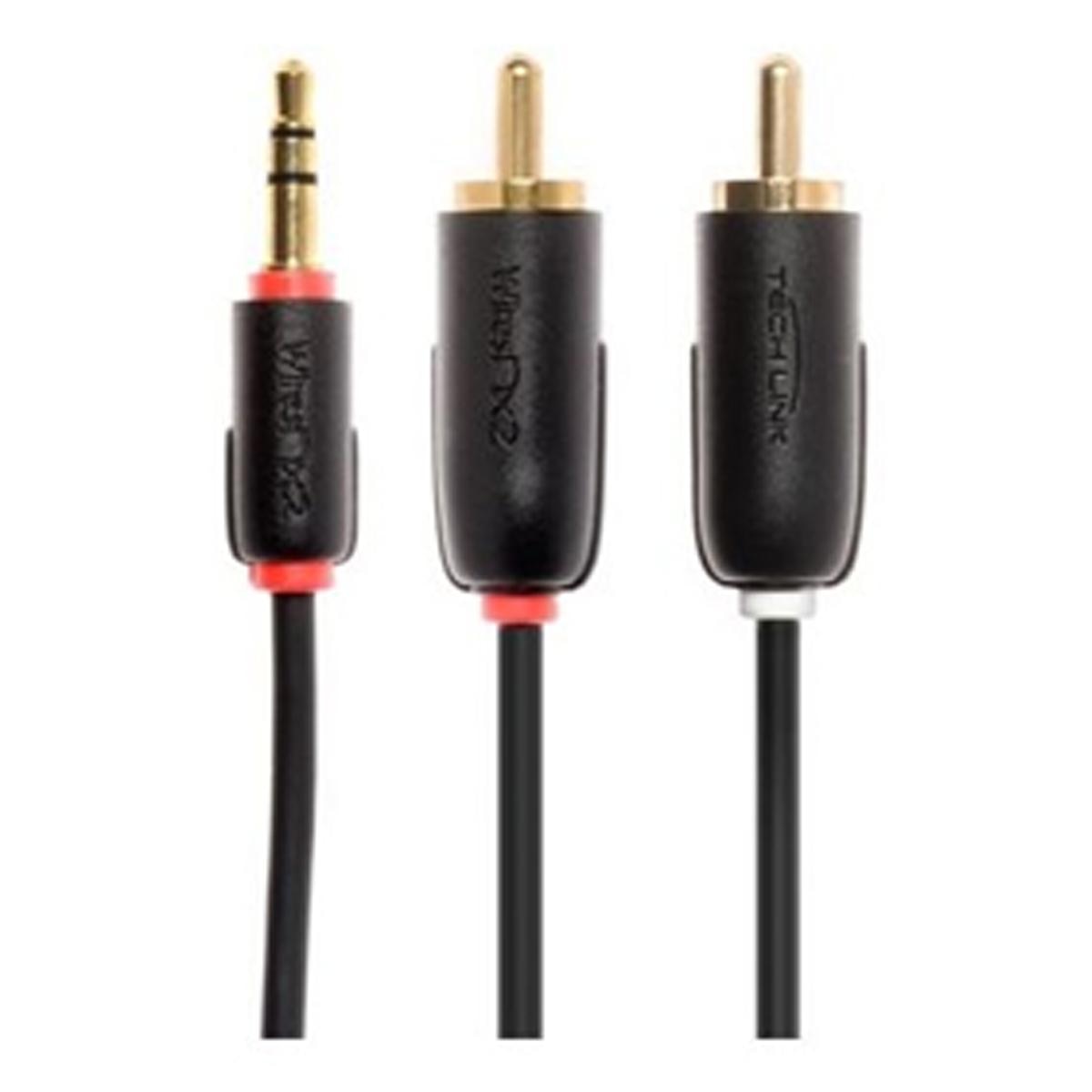 Imagem 0 de Cabo RCA Jack Techink 3,5mm,1 metro - Preto