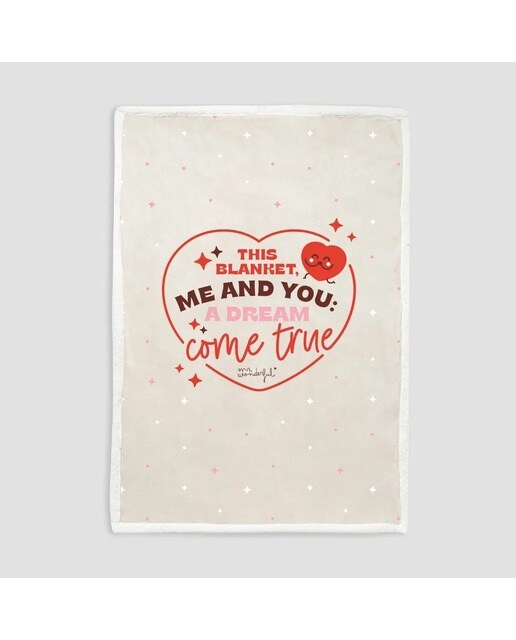 Manta + capa de almofada - This blanket, me and you: a dream come true 1