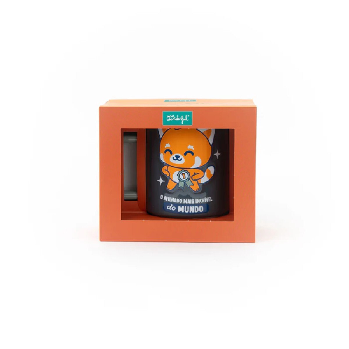 Caneca Cerâmica 3D Panda Vermelho - O Afilhado Mais Incrível do Mundo 2