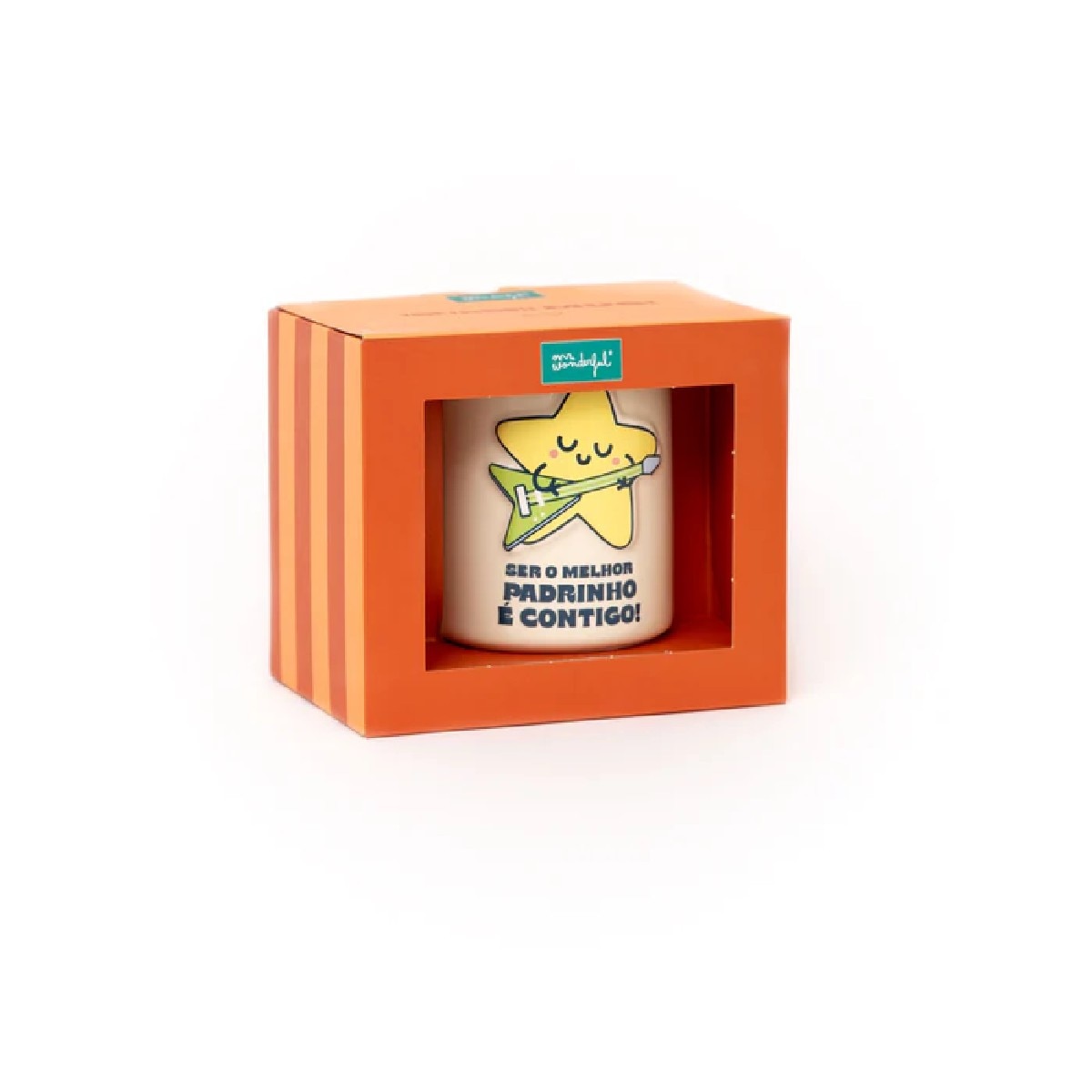 Imagem 0 de Caneca Cerâmica 3D Estrela - Ser o Melhor Padrinho é Contigo!