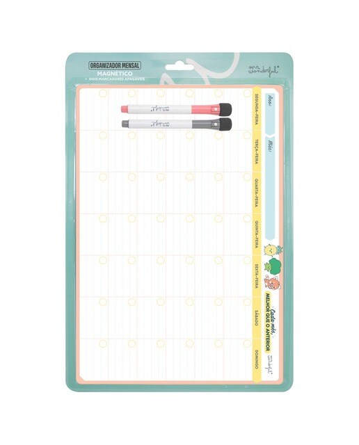Quadro Organizador Mensal Mr Wonderful 1