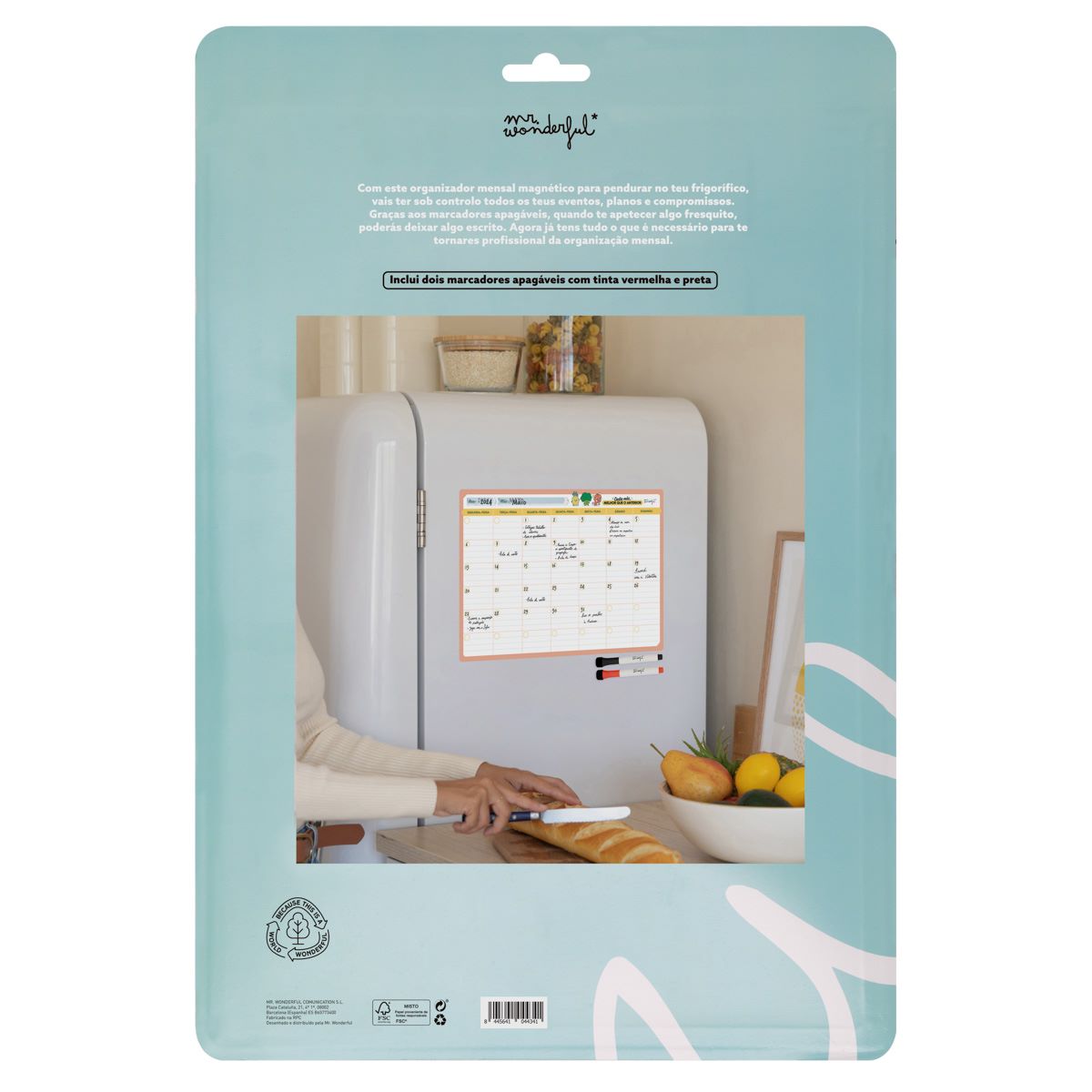 Quadro Organizador Mensal Mr Wonderful 2