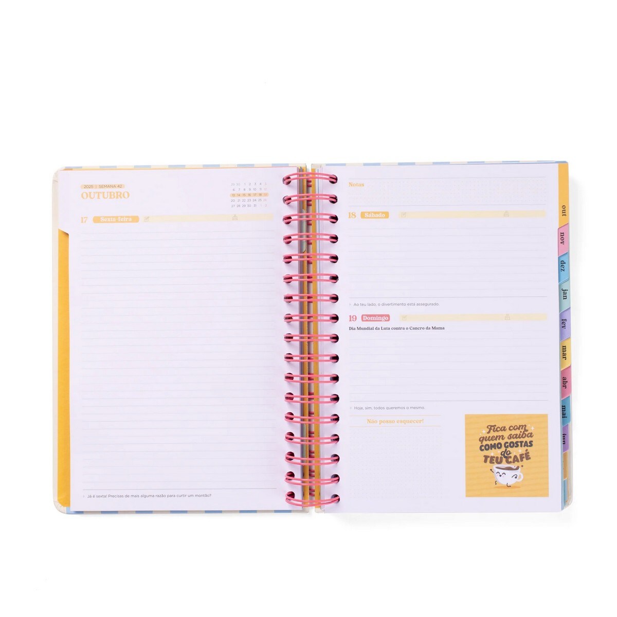 Agenda Wonder 2025-26 Diária - Cada dia mais e melhor 2