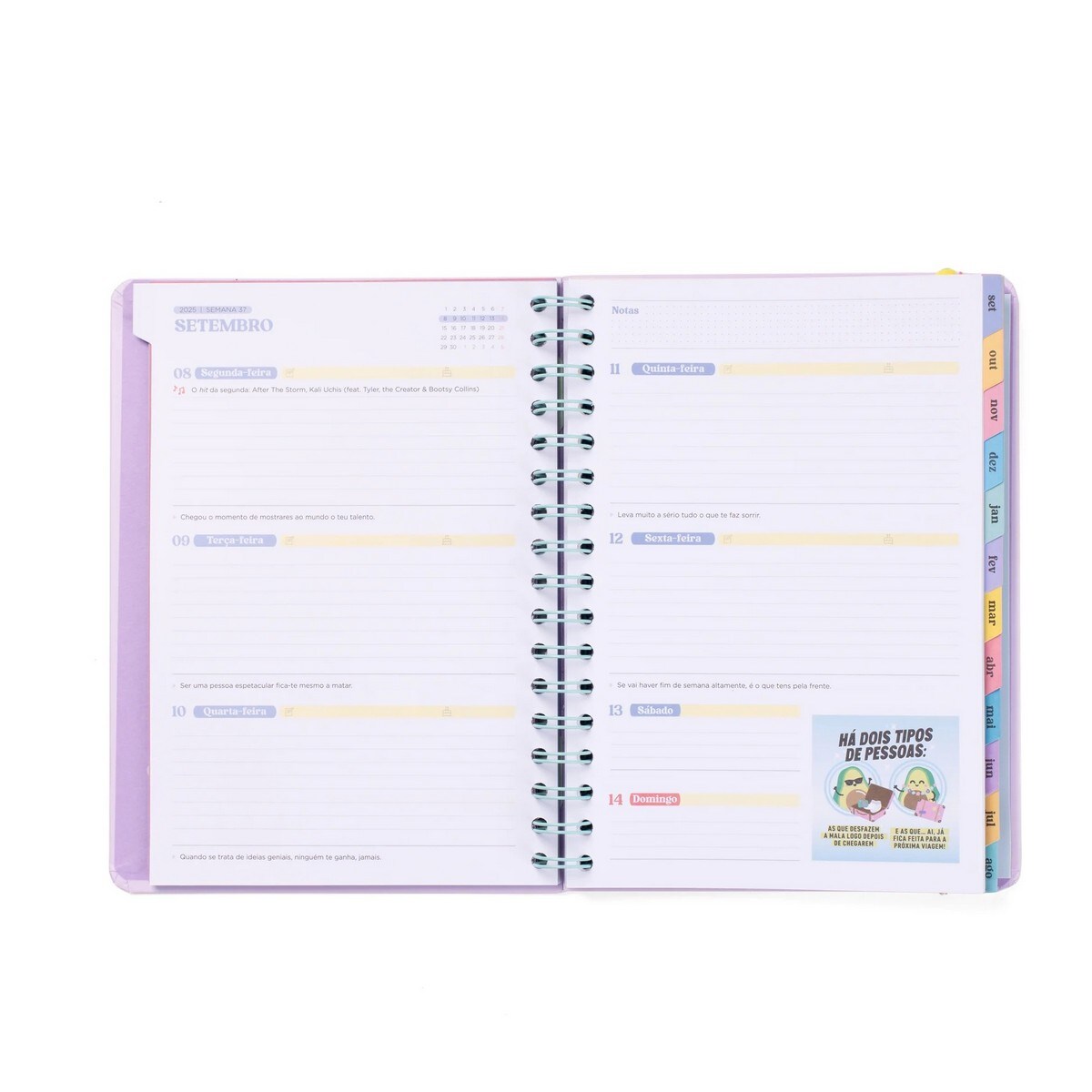 Agenda Wonder 2025-26 Semanal - Algo mágico espera por mim 2