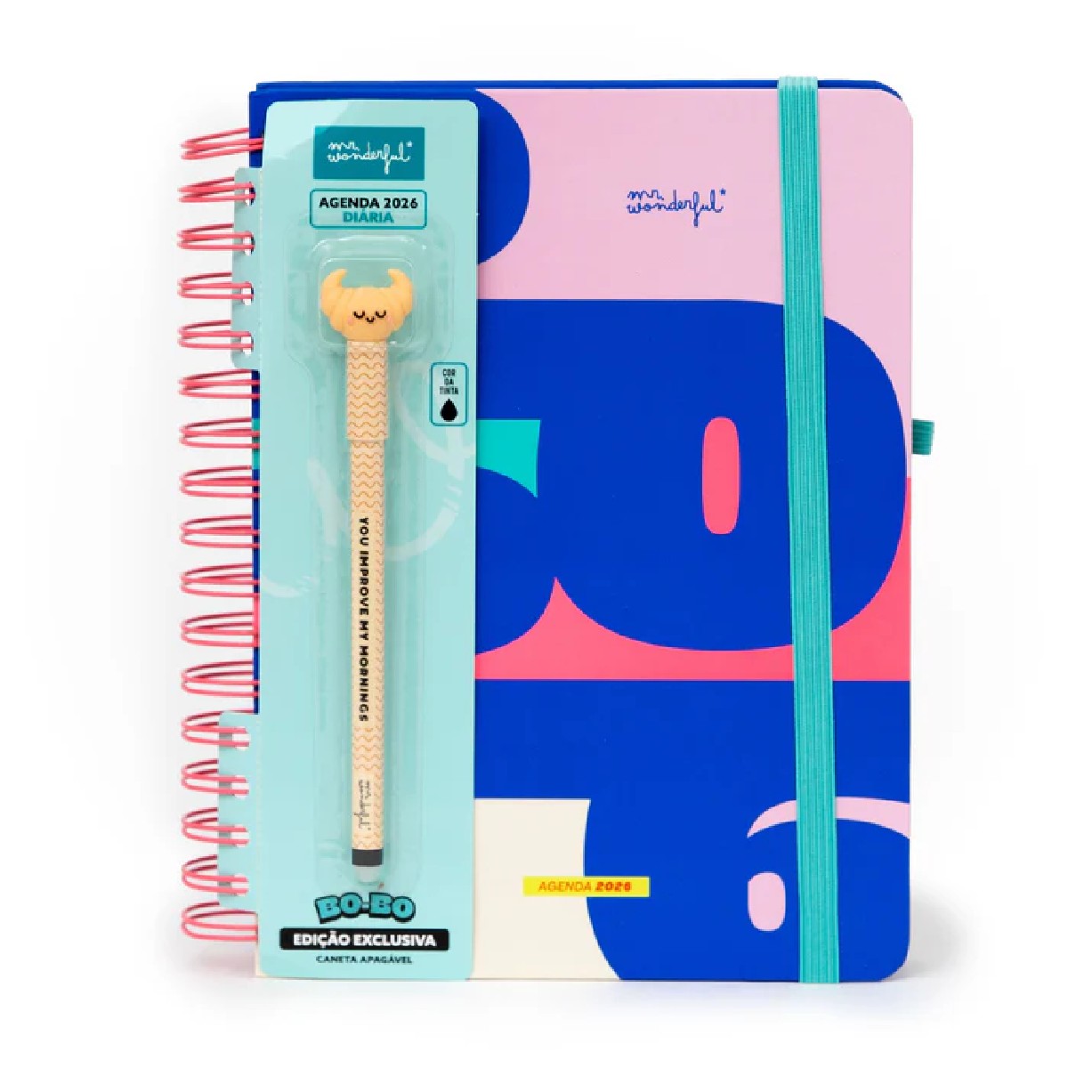 Agenda Diária 12 Meses 2026 Mr Wonderful Wonder A5 - Quando uma Porta se Fecha 1