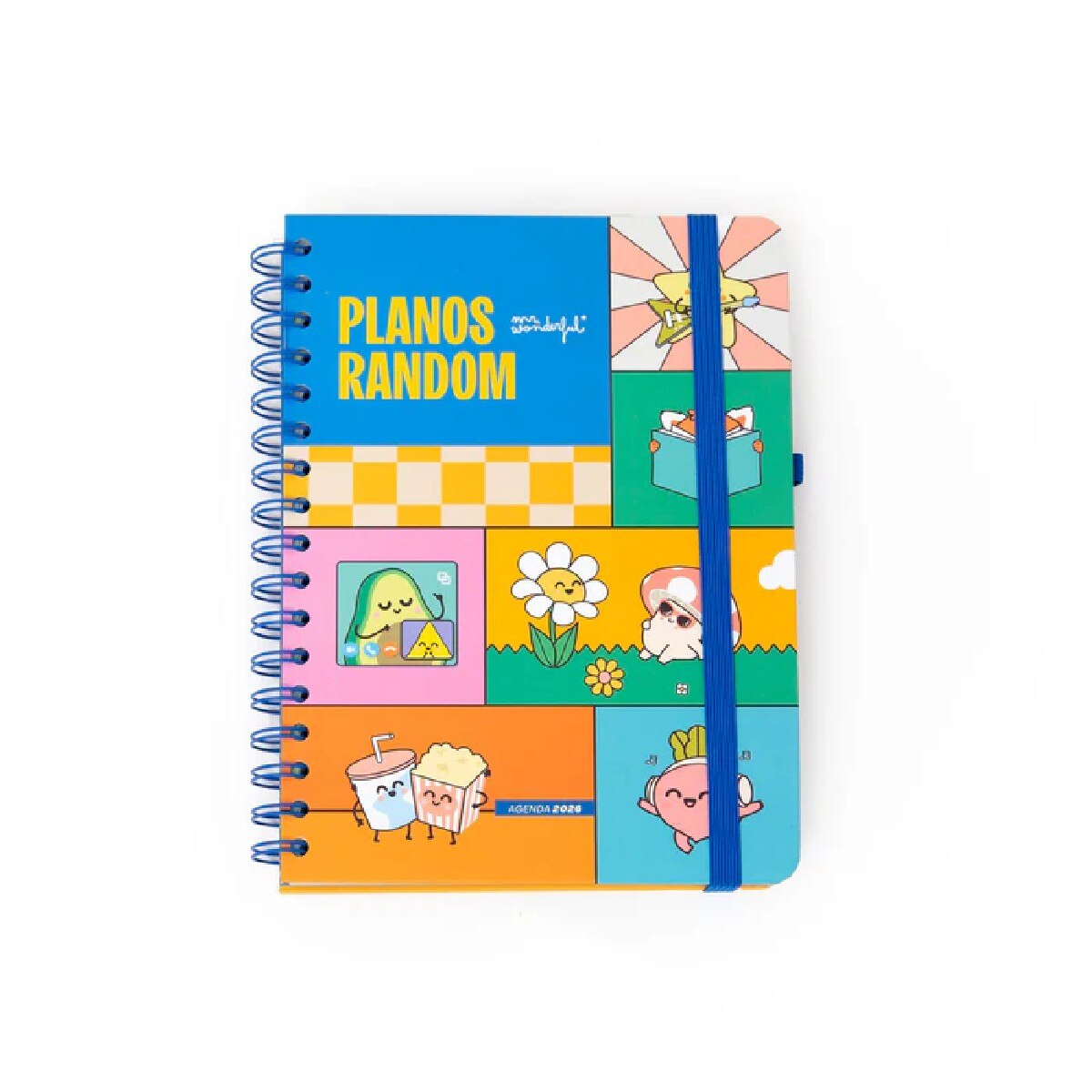 Agenda Semanal 12 Meses 2026 A5 - Planos Random 2